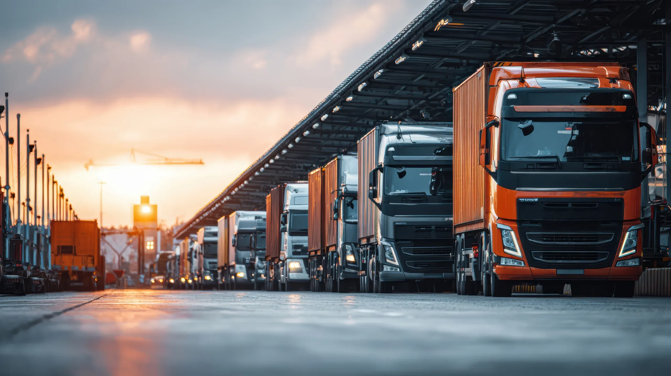 ZAMMLER trucks at a logistics hub